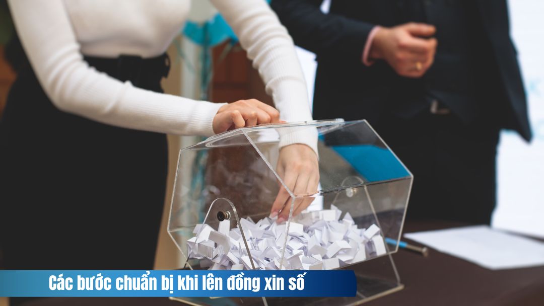 Hình ảnh các bước chuẩn bị khi lên đồng xin số